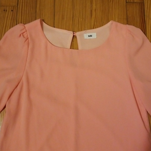 Orange Shift Midi Dress by Tobi - Picture 2 of 5